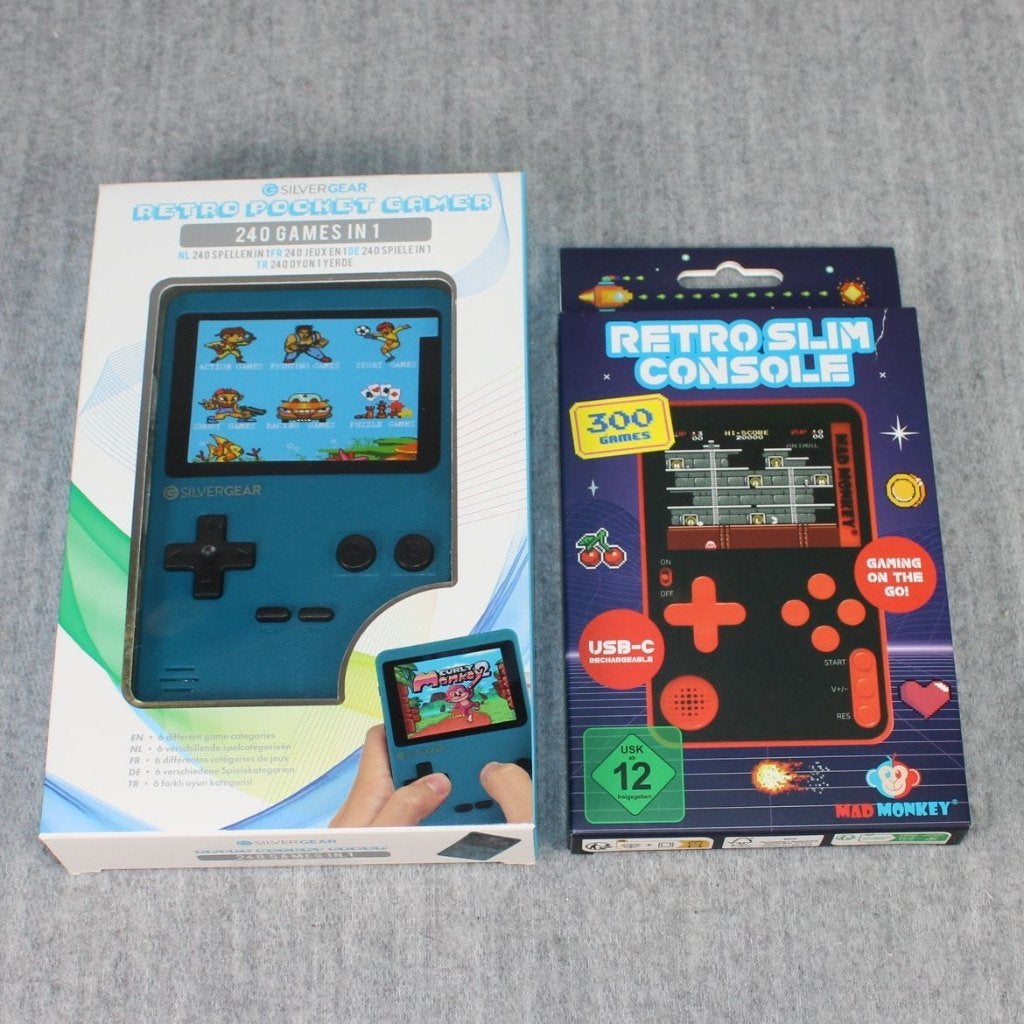 silvergear retro pocket game & mad monkey retro slim console, Ophalen of Verzenden, Overige merken, Nieuw