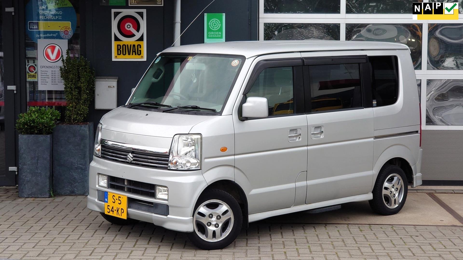 Suzuki EVERY WAGON Clima/Cruise/Elektr.schuifd/NaviGroot, Auto's, Automaat, Metallic lak, Overige carrosserieën, 4 stoelen