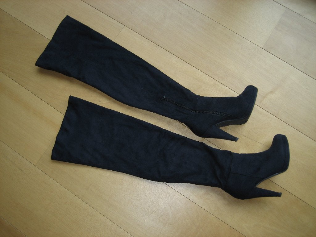 Bijzonder elegante zwarte overknees laarzen ZIGN 36 Snazzeys, Hoge laarzen, Verzenden, Zwart, Nieuw
