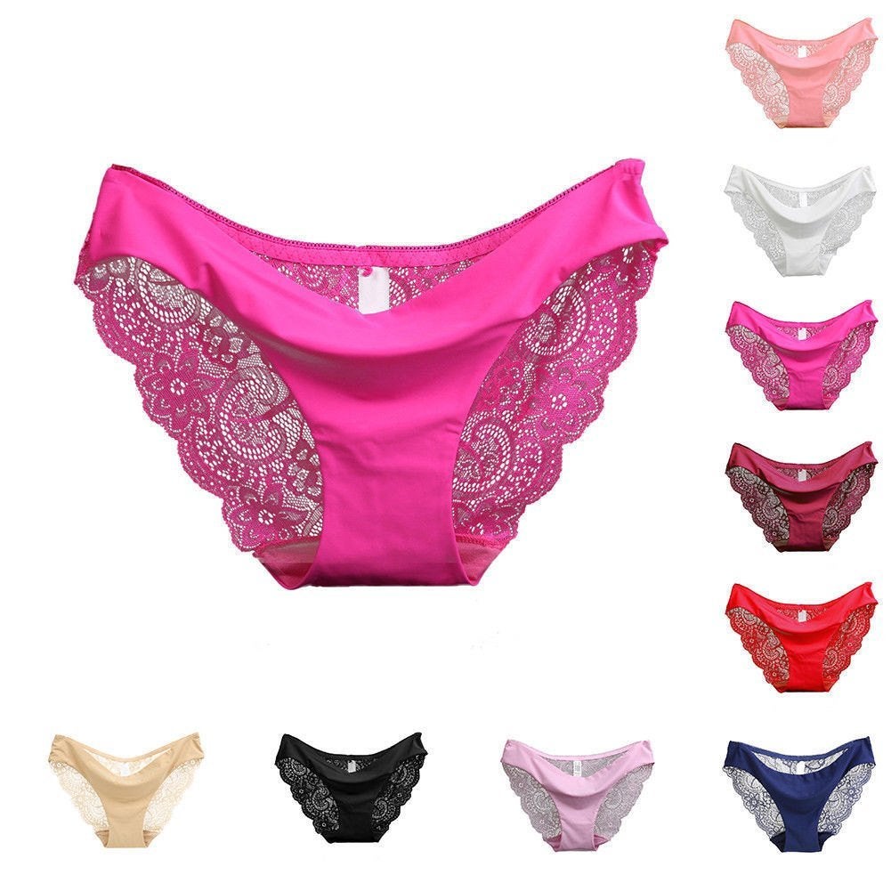 Kanten dames slipje katoen, Verzenden, Overige kleuren, Slip