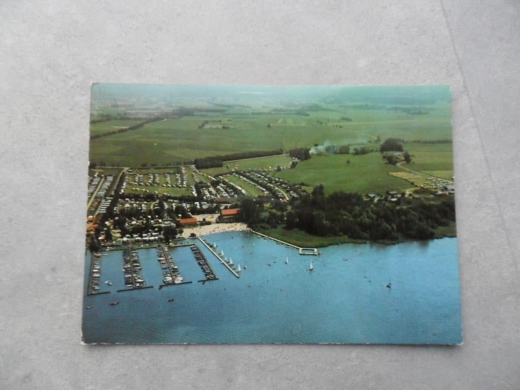 Nunspeet, recr. centr. het Plashuis/luchtfoto, Verzenden, 1980 tot heden, Ongelopen, Gelderland