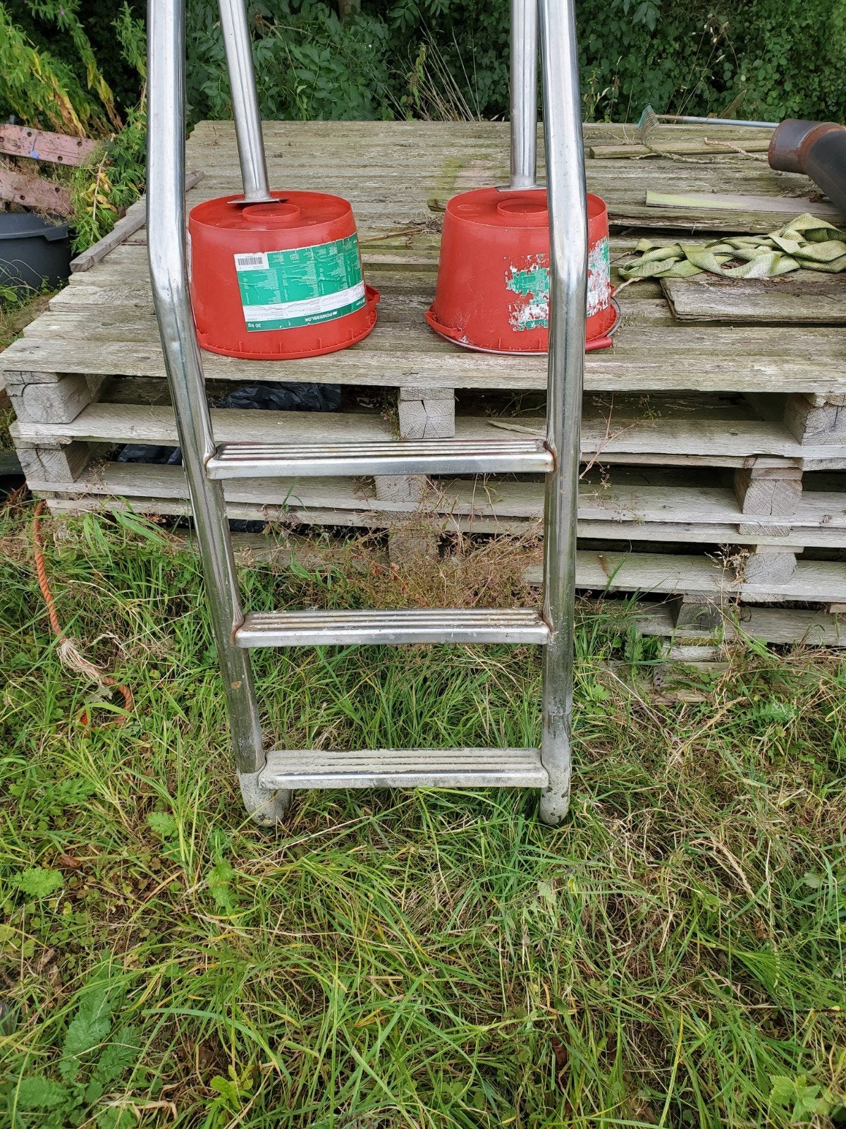 RVS steigertrap / zwemtrap, Ophalen, Zeilboot of Motorboot