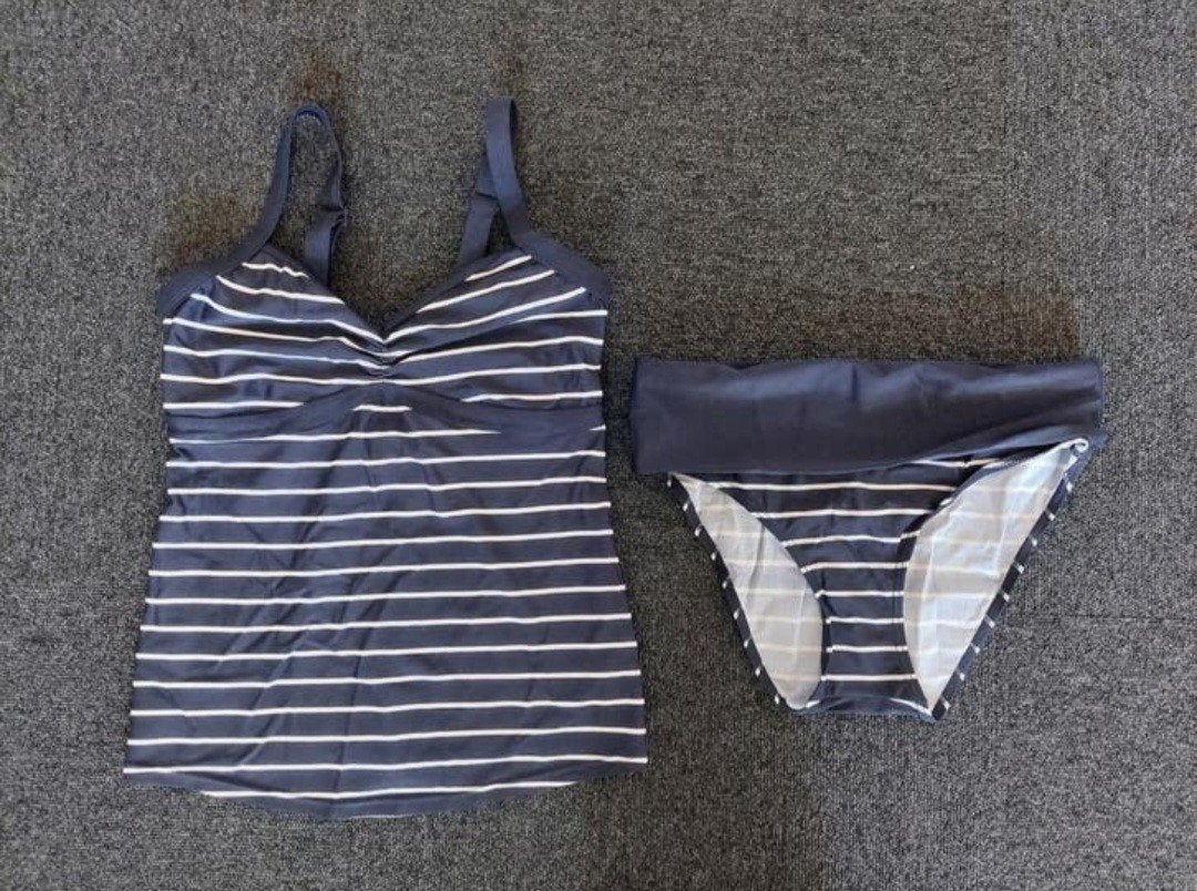 Jojo maman bébé zwangerschapsbikini maat S, Blauw, Ophalen of Verzenden, Zo goed als nieuw, Jojo maman bébé