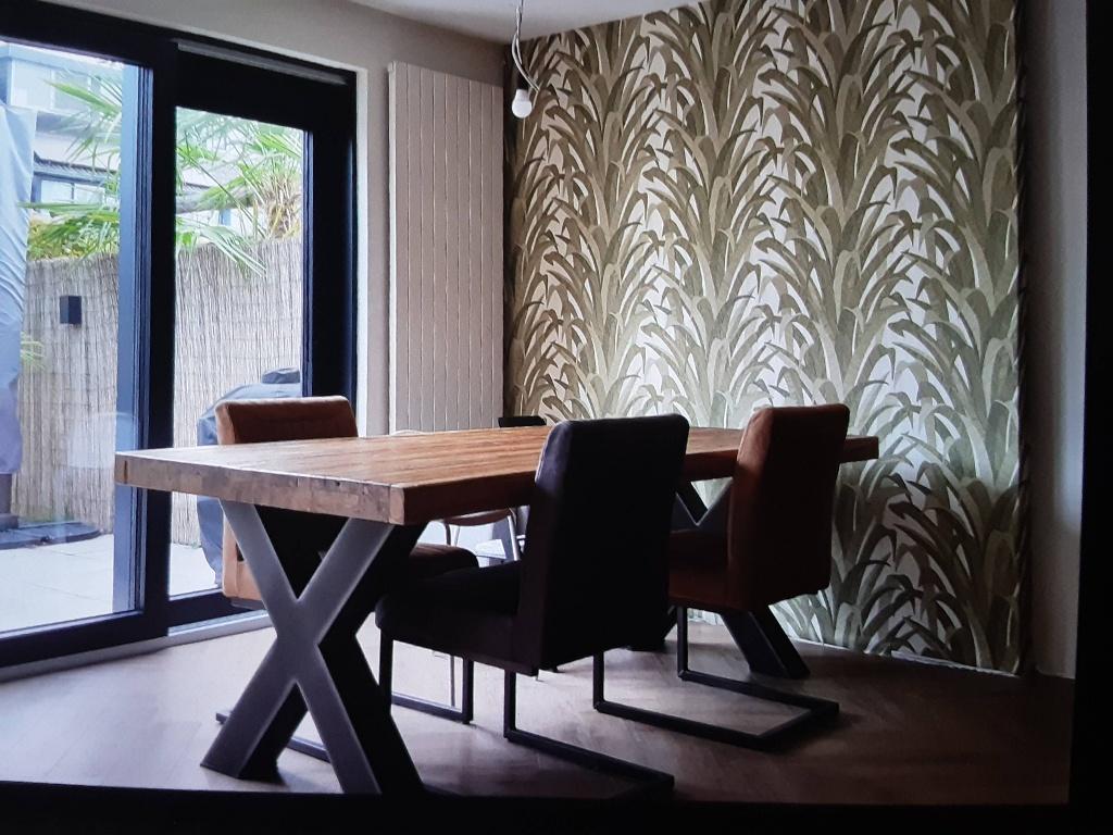 Eettafel, Ophalen, Teakhout, 200 cm of meer, Zo goed als nieuw