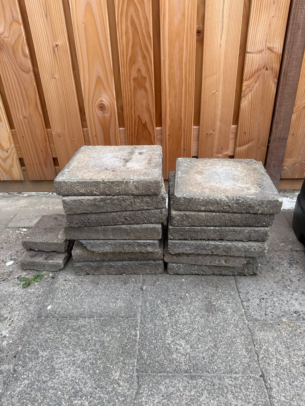 13 stoeptegels 30x30 gratis op te halen, Ophalen, Gebruikt, Beton, Overige typen