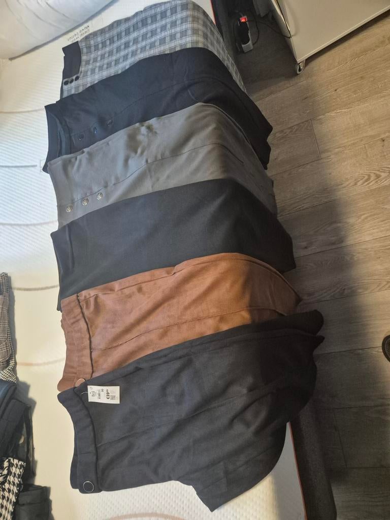 6x broeken MS mode mt 50, Zwart, Maat 46/48 (XL) of groter, Ophalen of Verzenden, Zo goed als nieuw