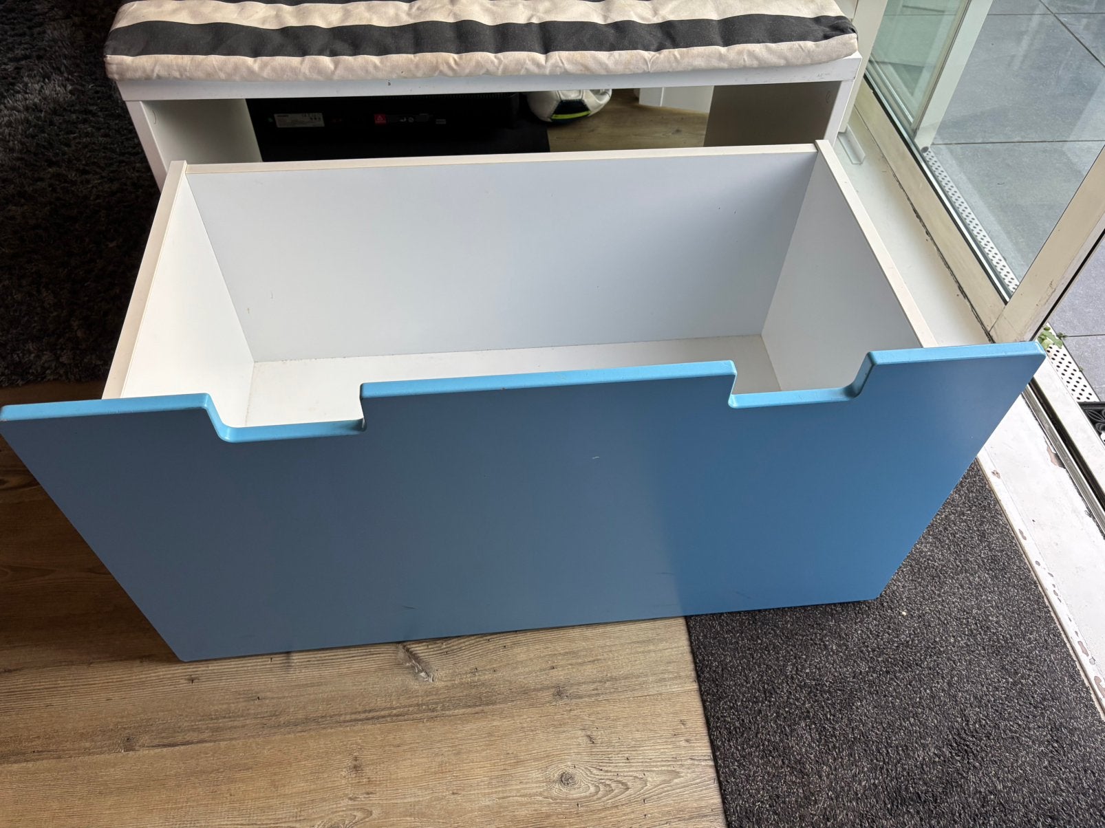 IKEA spelgoedkist / opbergbak incl met bankje, Ophalen, Minder dan 50 cm, 50 tot 100 cm, Zo goed als nieuw