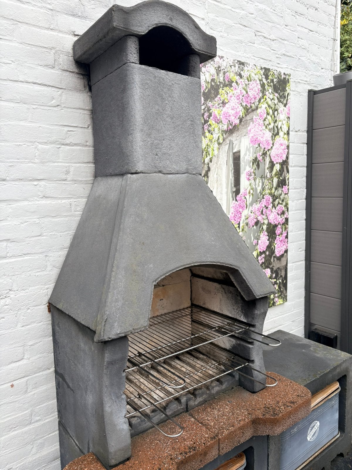 Mooie betonnen haard/bbq, Tuin en Terras, Tuinhaarden, Ophalen, Gebruikt