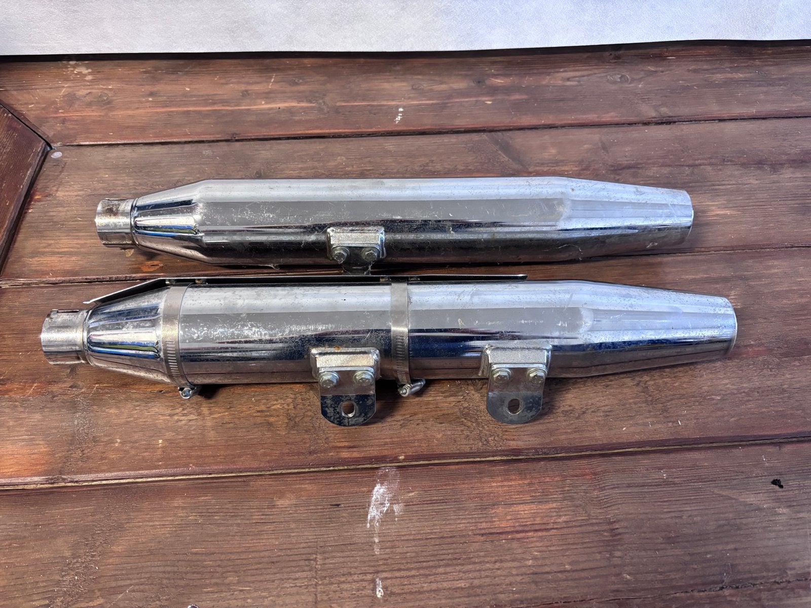 Harley Davidson Uitlaten - Chroom, Ophalen of Verzenden, Gebruikt