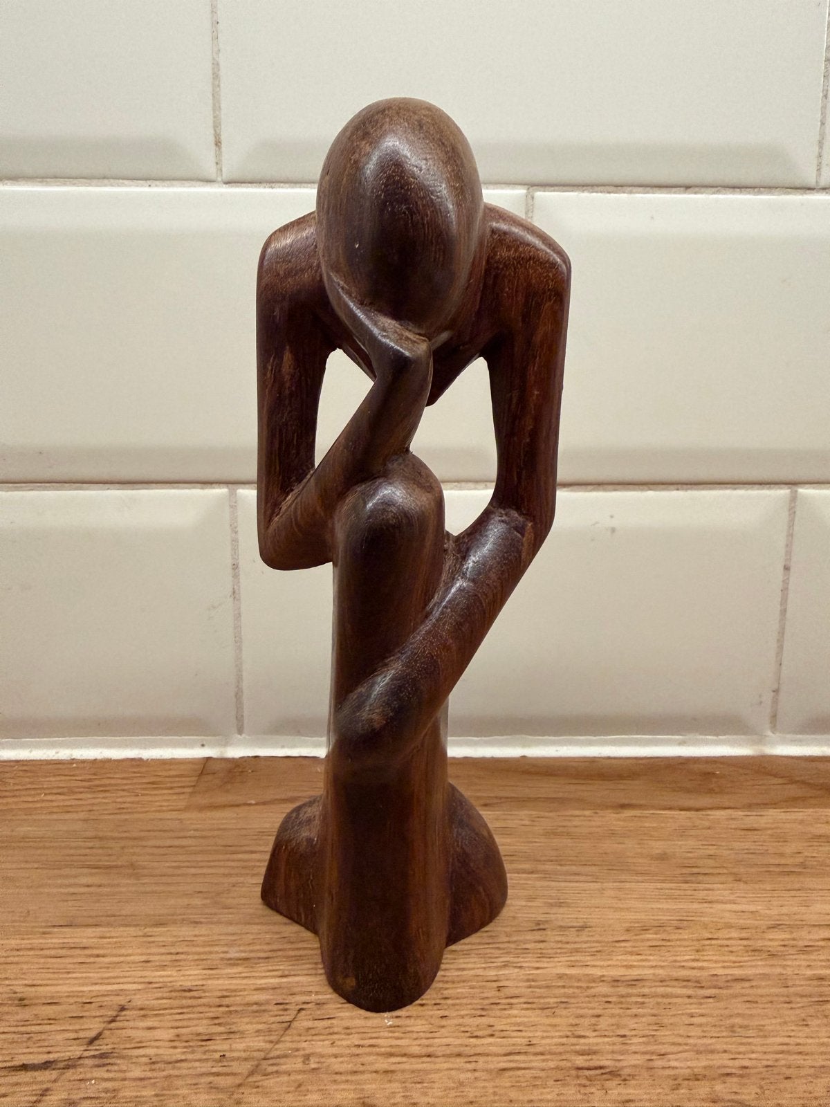 De denker - African Thinker Statue, Antiek en Kunst, Kunst | Beelden en Houtsnijwerken, Minder dan 20 cm, Ophalen of Verzenden