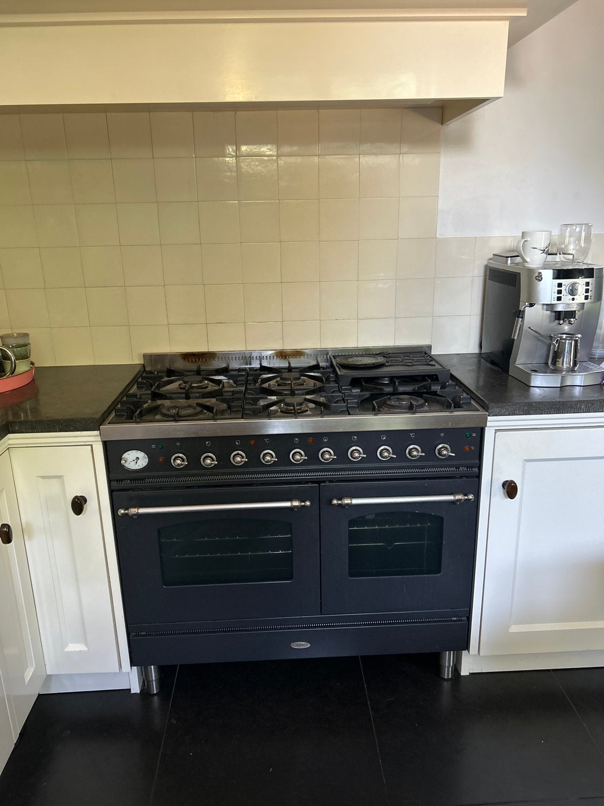 Boretti Fornuis met 6 gaspitten en 2 ovens, Ophalen, Gebruikt, 60 cm of meer, Gas