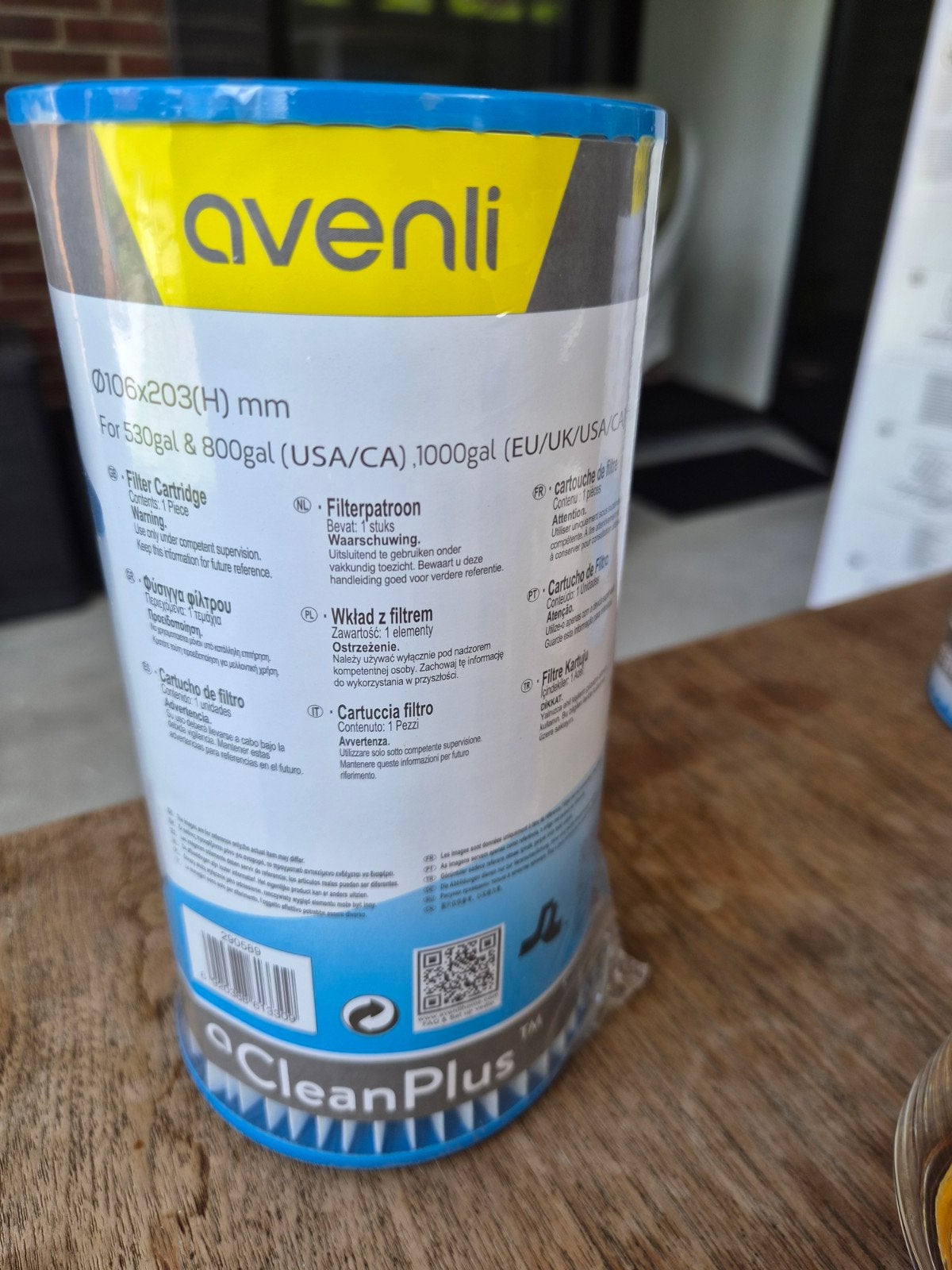 Avenli CleanPlus Filterpatroon L (Ø106x203mm), Ophalen of Verzenden, Nieuw, Filter