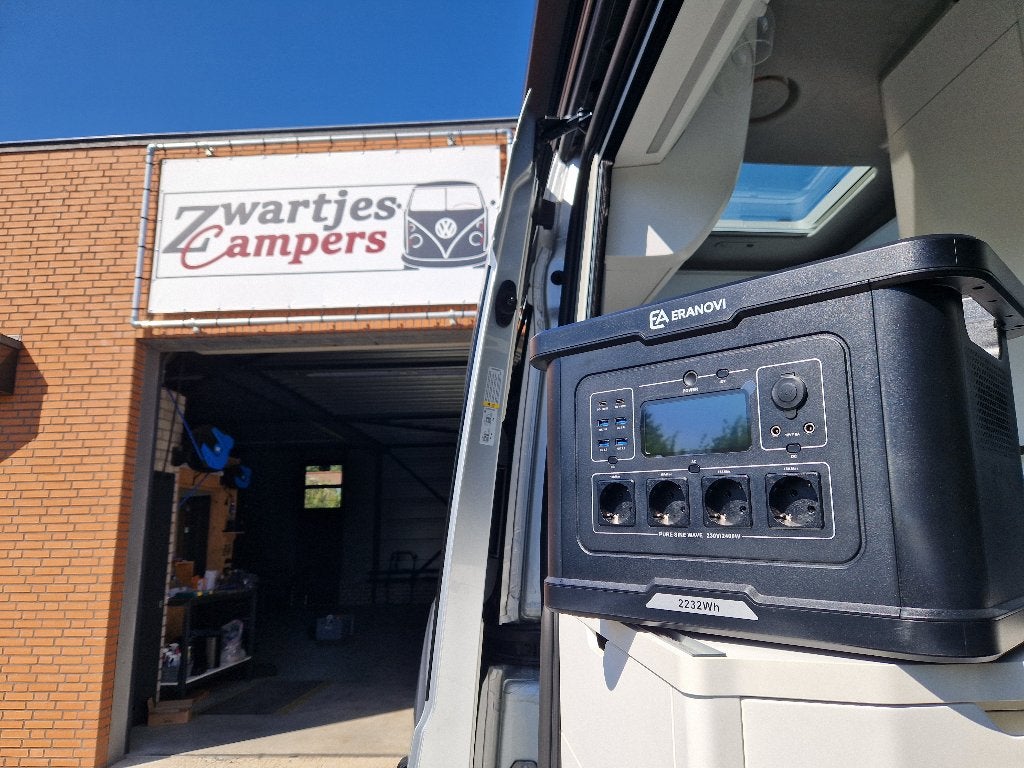 Grand California, powerstation, lithium accu camper, 230volt