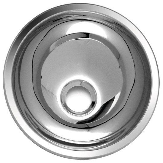 RVS wasbak Ø 265 mm met afvoerplug - Camper/Caravan/Boot, Caravans en Kamperen, Verzenden, Zo goed als nieuw