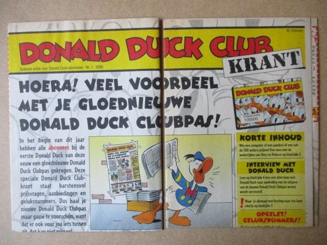 adv9729 donald duck weekblad bijlage 118, Eén stripboek, Ophalen, Gelezen