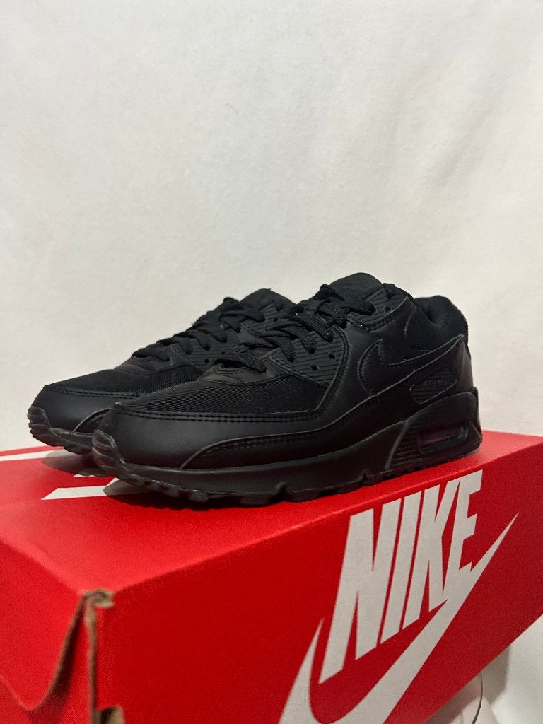 ALS NIEUW! Maat 40,5 - Nike Air Max 90 Triple Black, Verzenden, Zwart, Nike, Nike