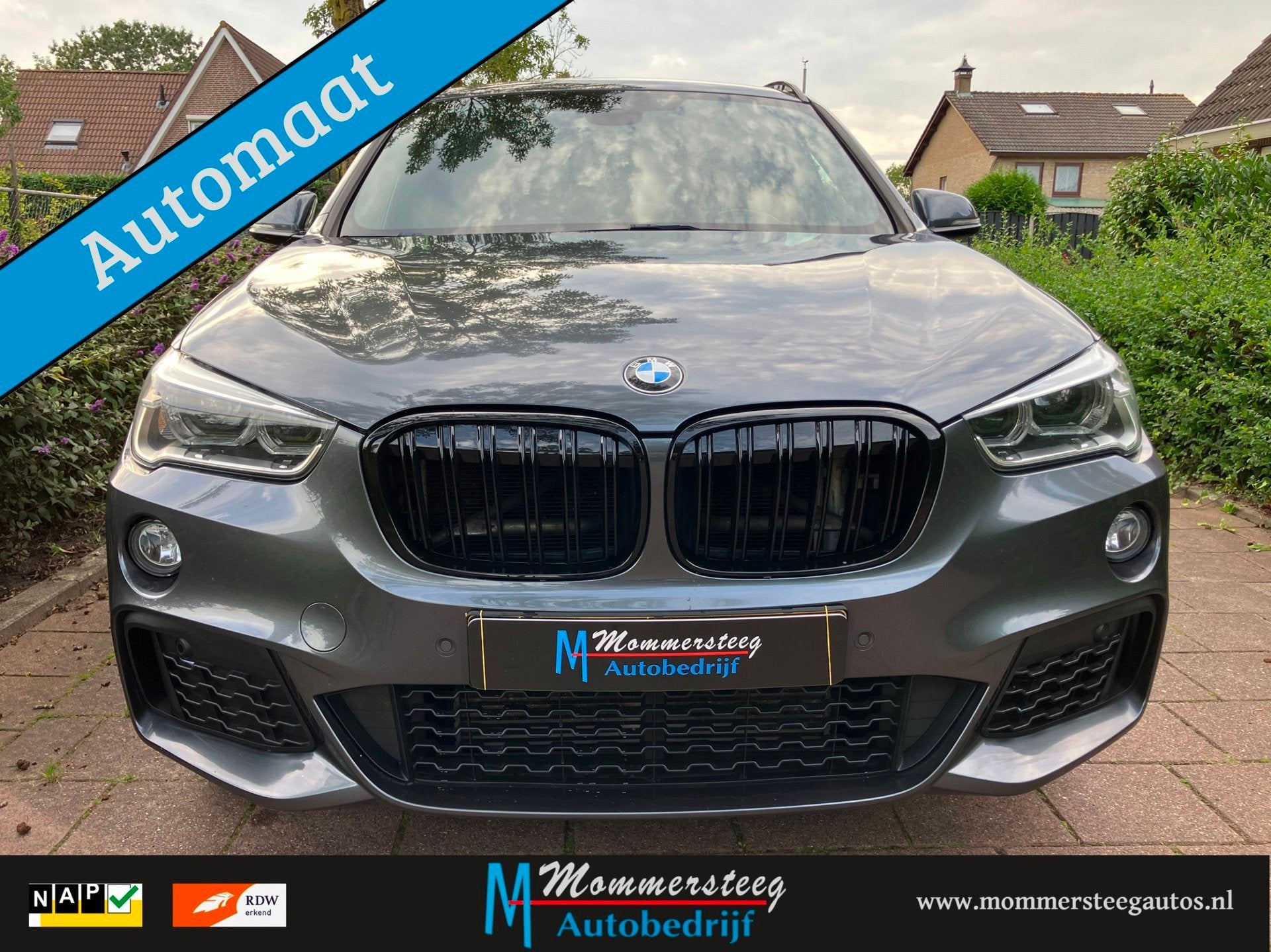 BMW X1 2.0i M.Sport Black S.drive, Auto's, Euro 6, Grijs, SUV of Terreinwagen, 84 €/maand