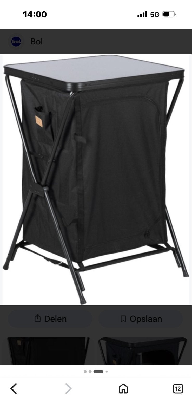 Redwood Opbergkast/Tafel - Ideaal voor Camping, Ophalen of Verzenden, Zo goed als nieuw