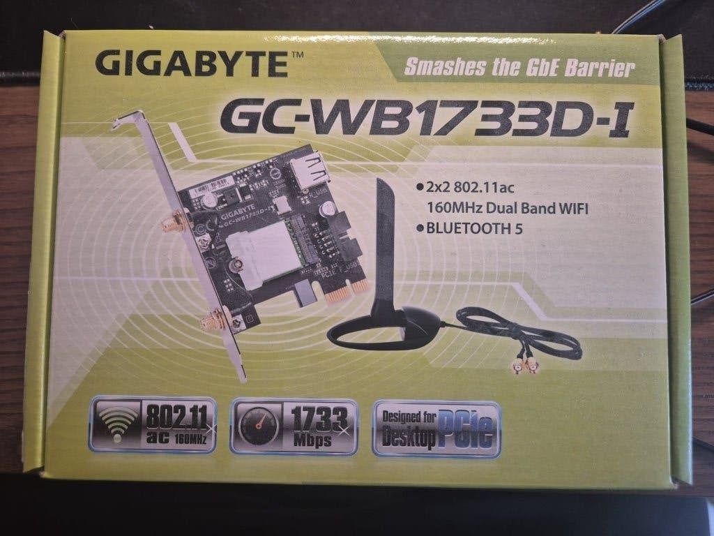 Gigabyte GC-WB1733D-I PCIe WiFi Bluetooth kaart, Computers en Software, Ophalen of Verzenden, Gebruikt, Intern, Gigabyte