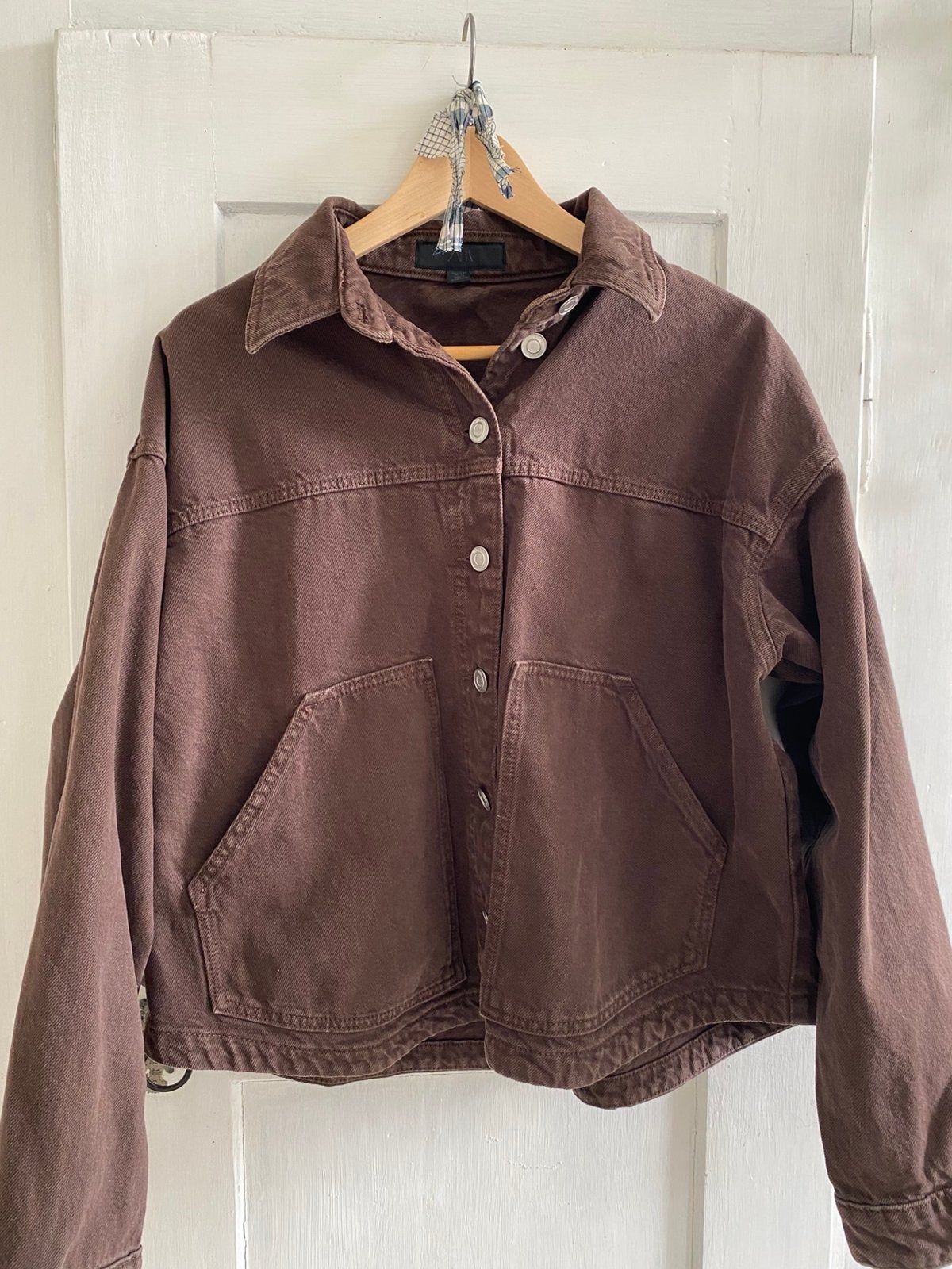 ZARA mooi bruin jeansjack, Ophalen, Zo goed als nieuw, Bruin