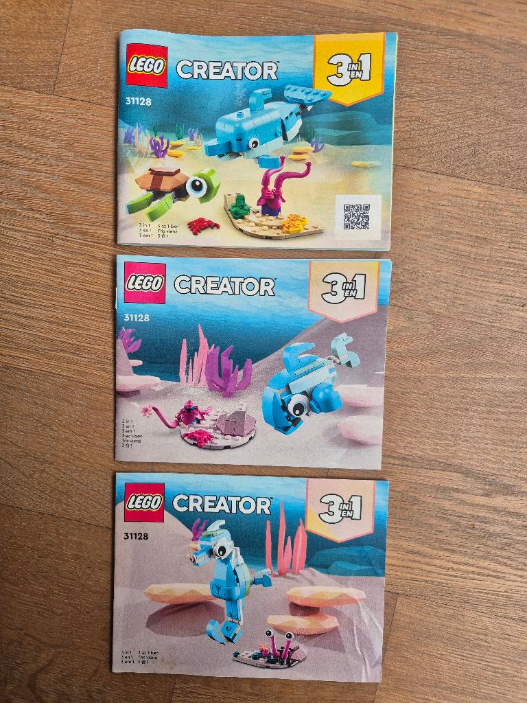 Lego creator 3 in 1 onderwater - 31128, Ophalen, Lego, Compleet, Zo goed als nieuw