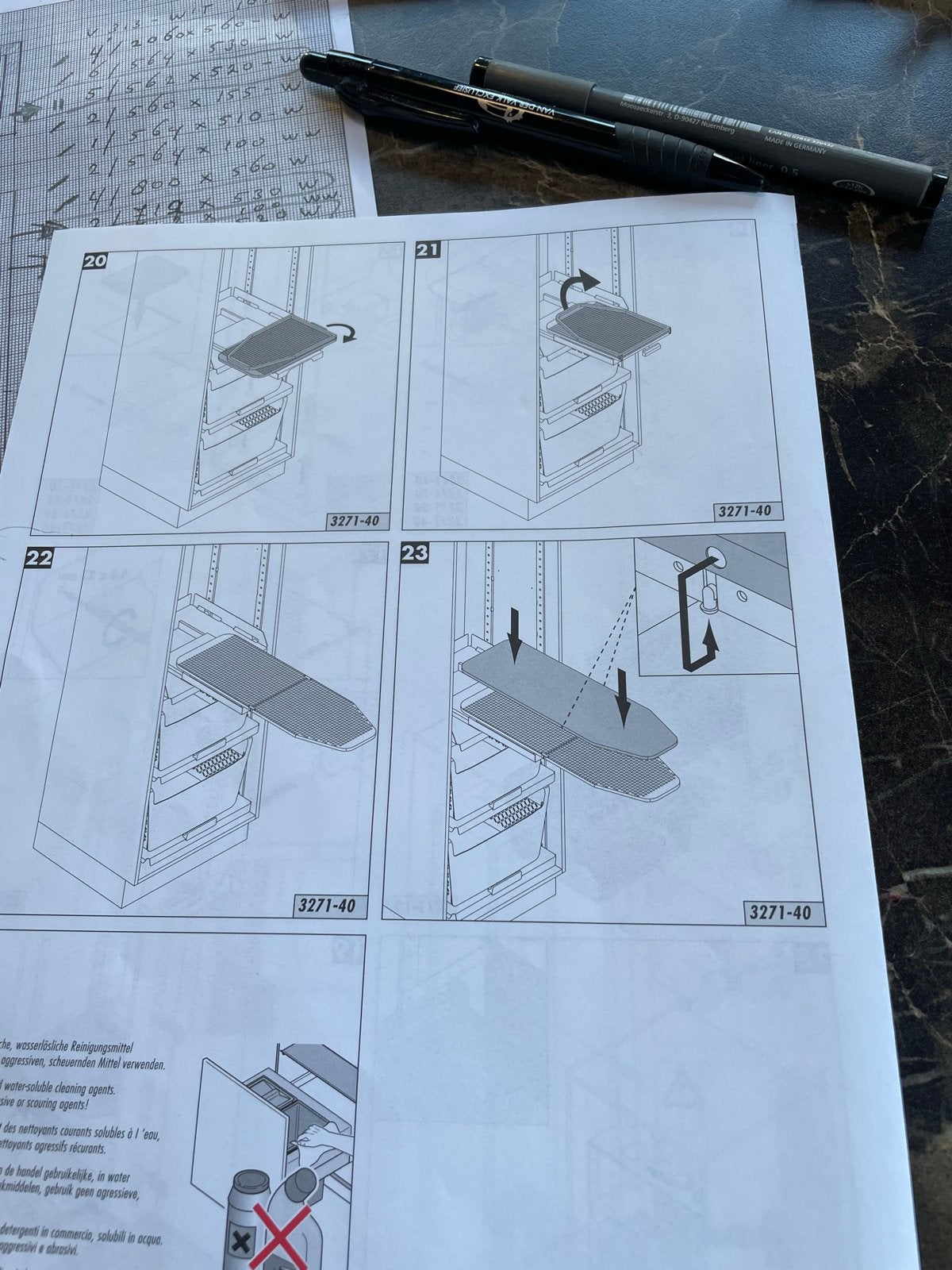 Hailo waskamer kast met inbouw strijkplank, Ophalen, Nieuw