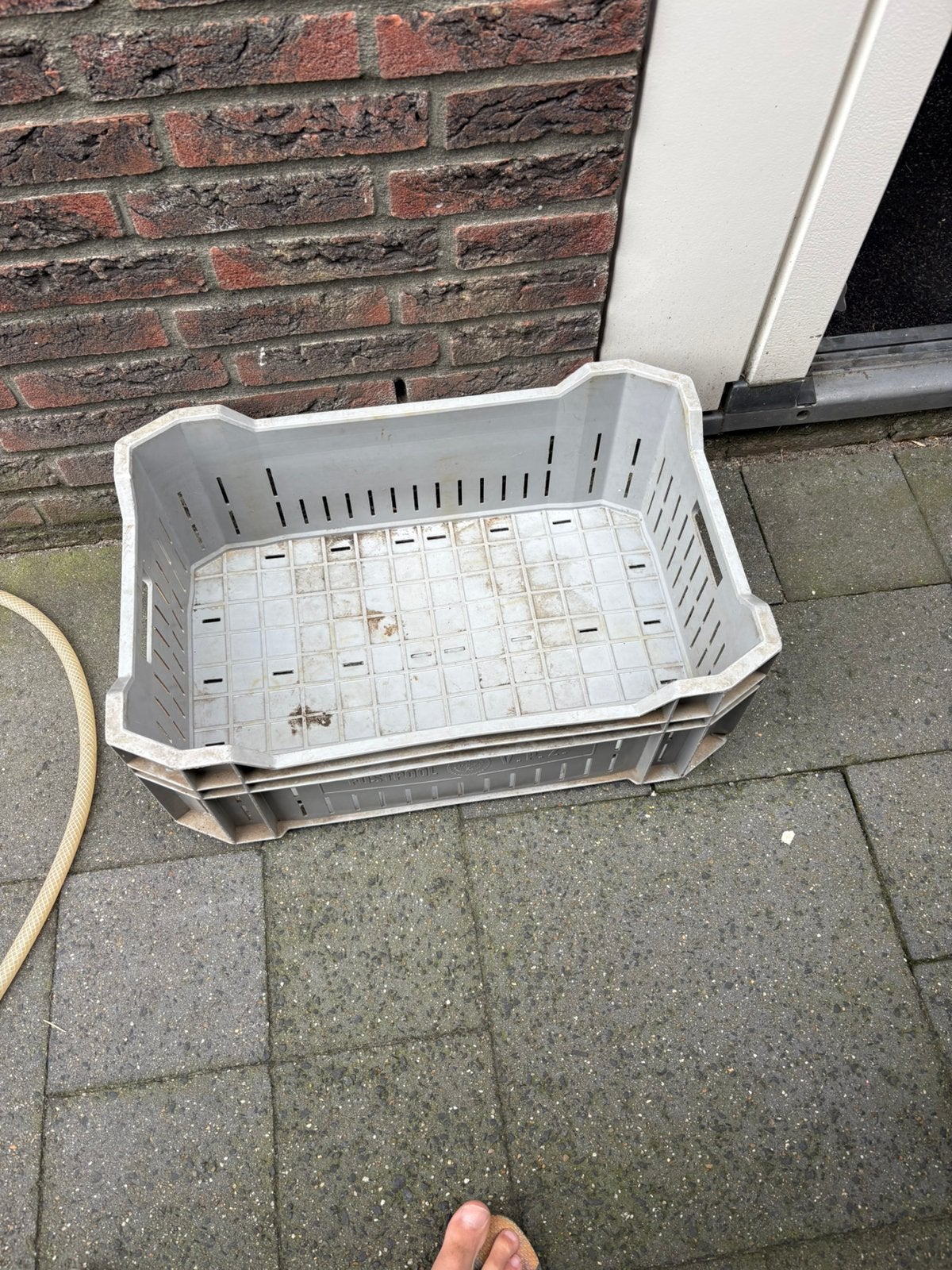 Kunststof krat opbergkrat 60x40cm gratis, Ophalen, Zo goed als nieuw, Krat, Minder dan 35 cm