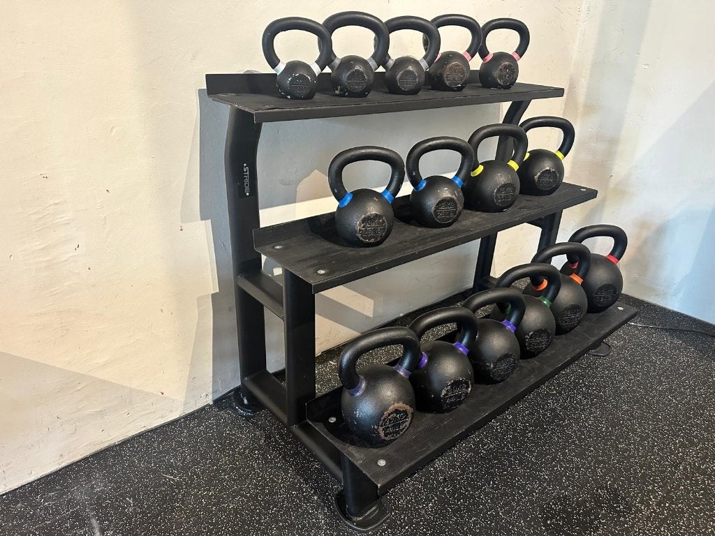 STRIDE Molded Kettlebells 8,10,16,28 en 32 kg, Sport en Fitness, Fitnessmaterialen, Ophalen, Gebruikt, Benen, Kettlebell