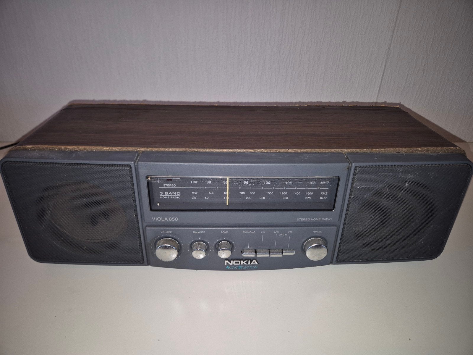 Nokia Viola 850 Stereo Radio - Vintage 3 Band Ontvanger, Ophalen, Gebruikt, Radio