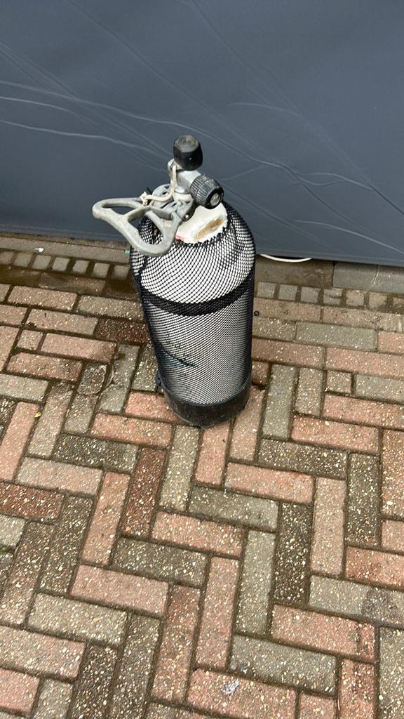 Te koop 15 liter duikfles, Watersport en Boten, Duiken, Ophalen, Gebruikt, Duikfles