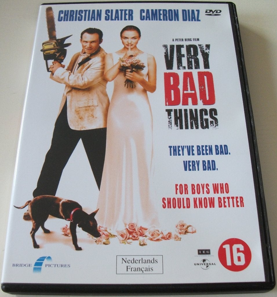Dvd *** VERY BAD THINGS *** They've been bad. Very bad., Vanaf 16 jaar, Ophalen of Verzenden, Zo goed als nieuw, Actiekomedie