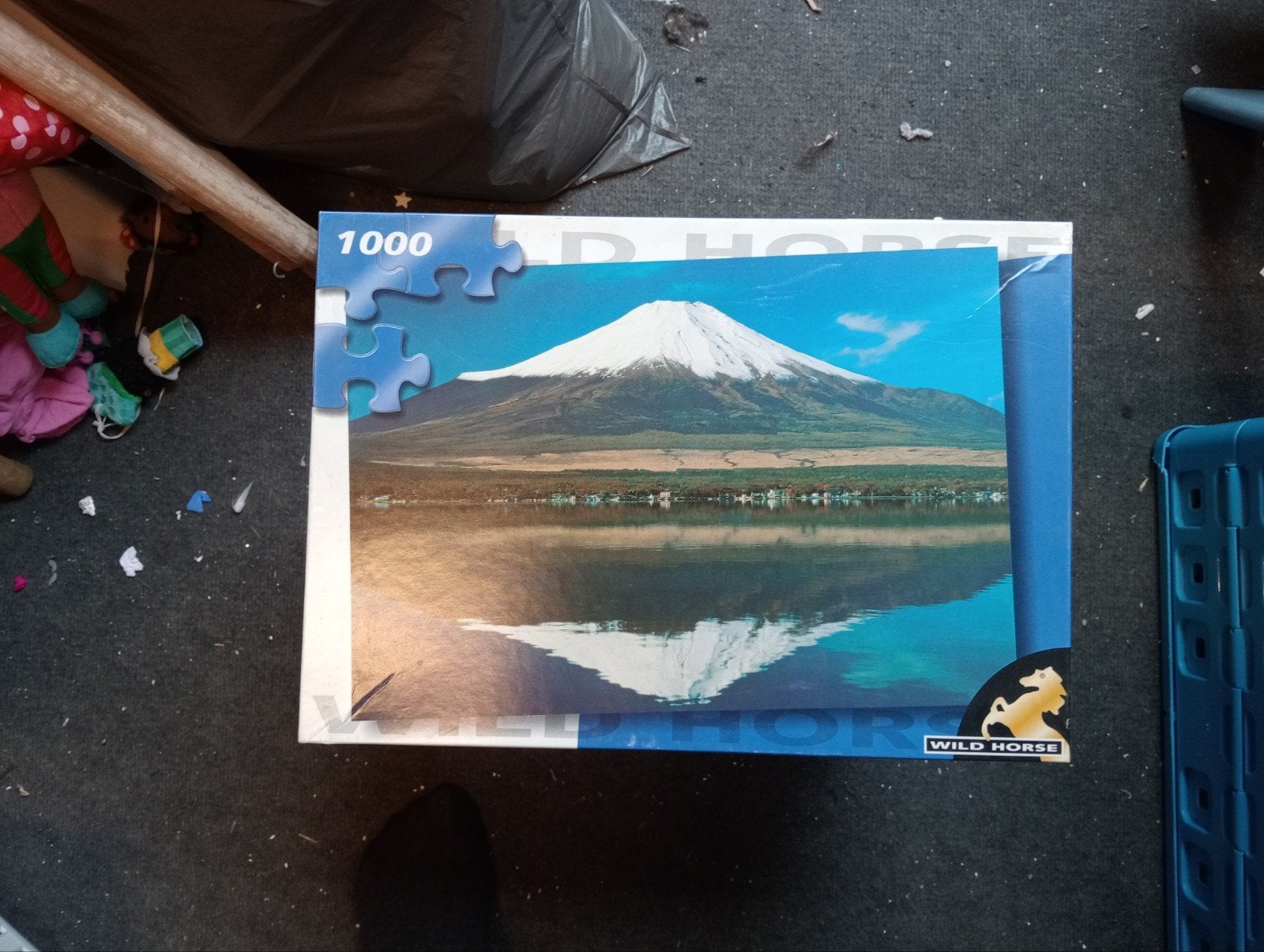 Puzzel berglandschap 1000 stukjes, Hobby en Vrije tijd, Ophalen of Verzenden, 500 t/m 1500 stukjes, Zo goed als nieuw, Legpuzzel