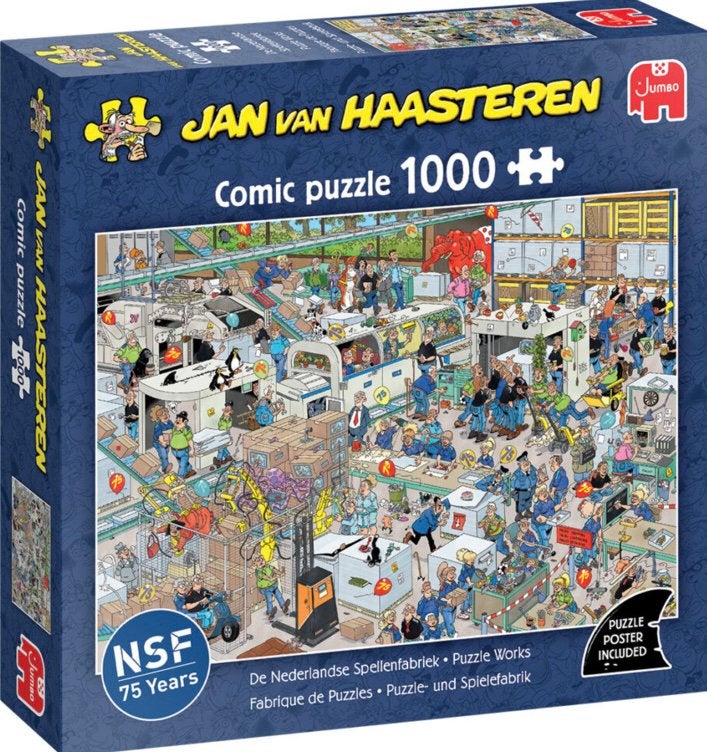 Jan van Haasteren - De Nederlandse Spellenfabriek - 1000 st., Ophalen of Verzenden, 500 t/m 1500 stukjes, Nieuw, Legpuzzel