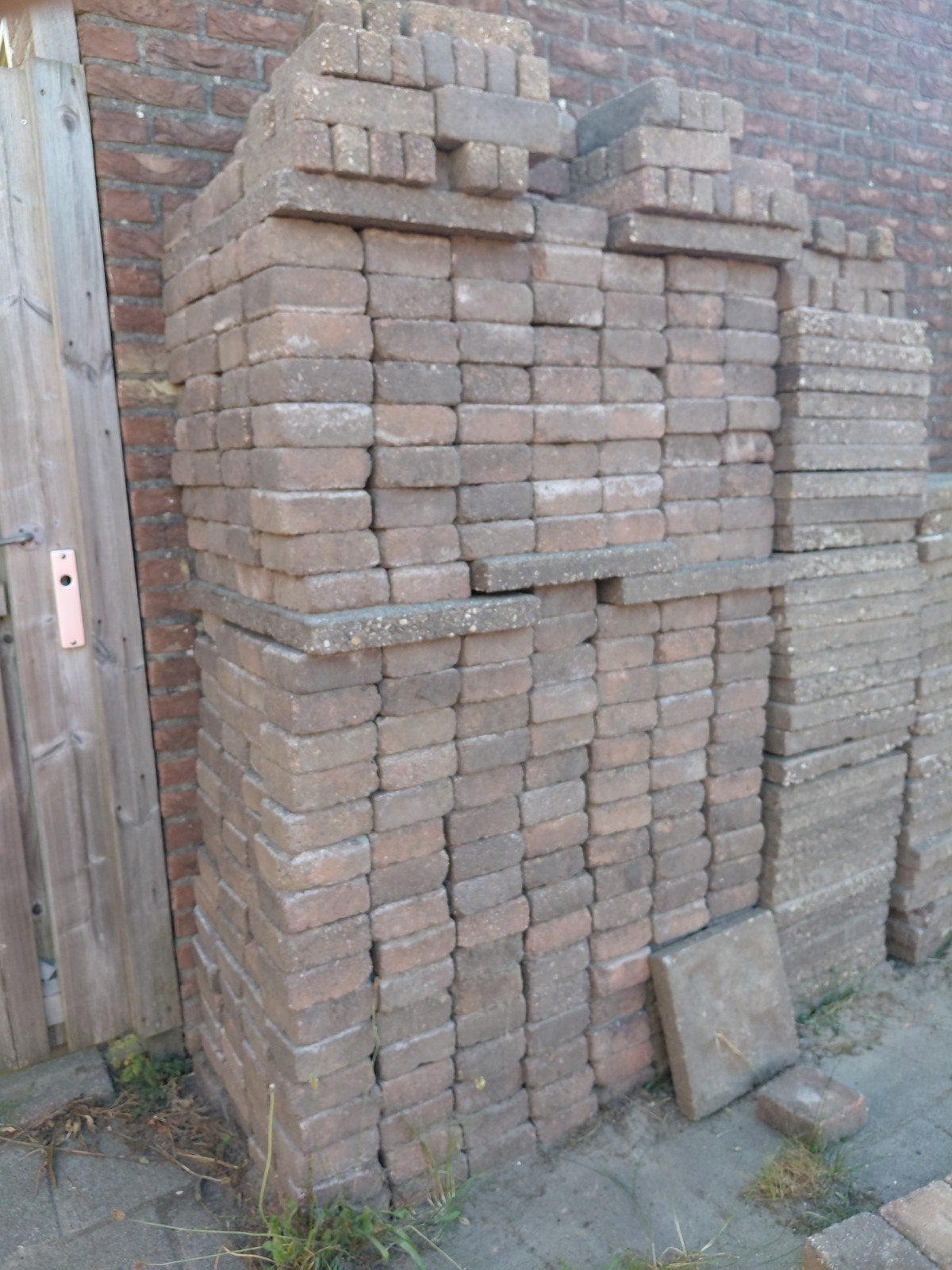 Terrastegels 13.5x13.5 cm - 13 m2, Gebruikt, Ophalen of Verzenden, 10 m² of meer, Beton