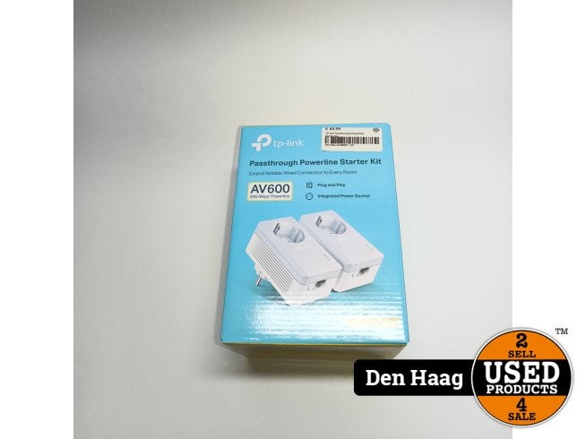 TP-link AV600 Passthrough Powerline Starter Kit | In nieuwst, TP-Link, Zo goed als nieuw, Support@tplink.com, TP-Link Corporation Limited
Room 901, 9/F, New East Ocean Centre
9 Science Museum Road, Tsim Sha Tsui
Kowloon, Hong Kong