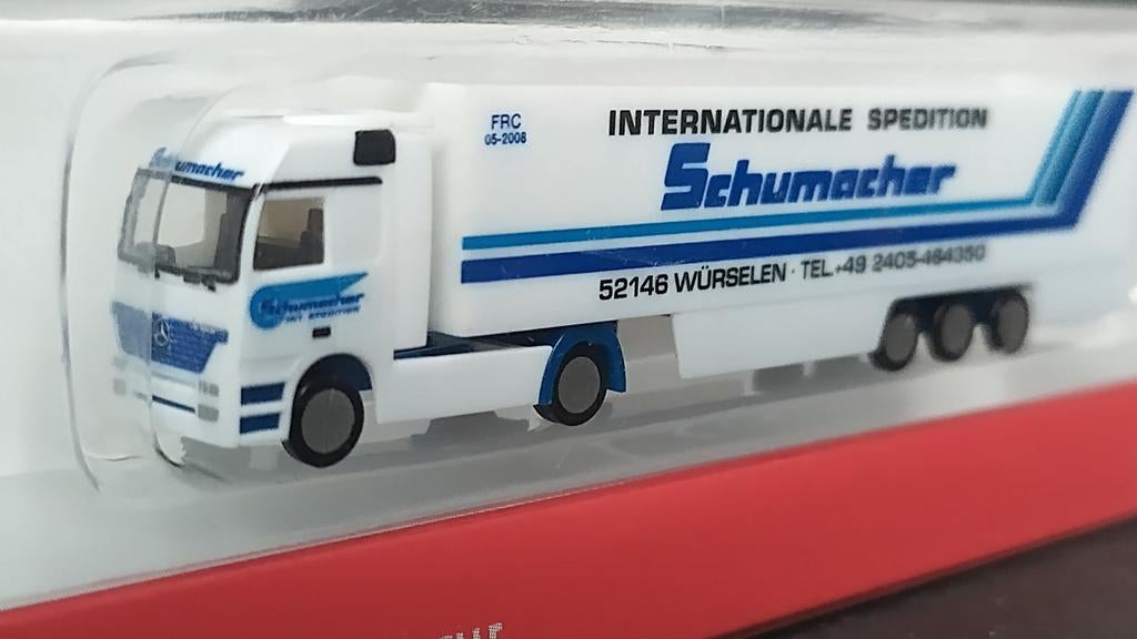 Mercedes Benz Actros Schumacher 1:220 Z Spoor Herpa Pol, Verzenden, Trucks@herpa.de, Nieuw, Bus of Vrachtwagen