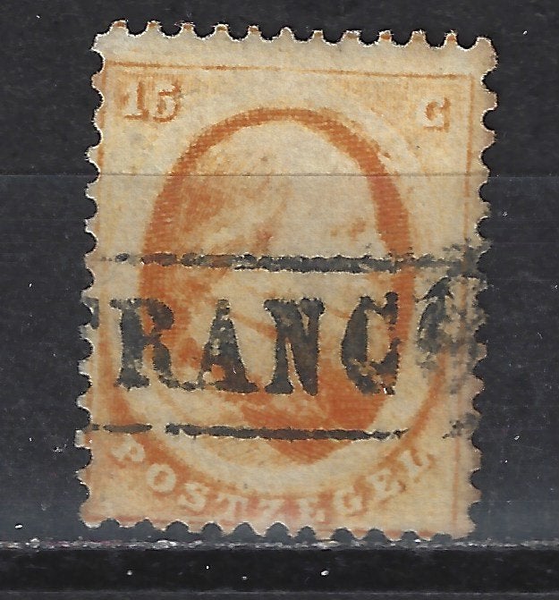 NVPH 6 Utrechtse druk Willem III 1864 ; OUD NEDERLAND p/stuk, Ophalen of Verzenden, T/m 1940, Gestempeld