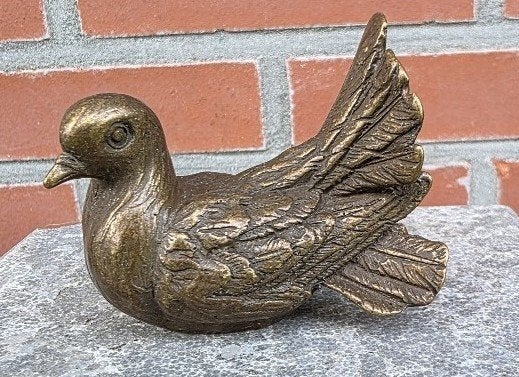 Mini urn Duif – Brons - Herdenkingsbeeld