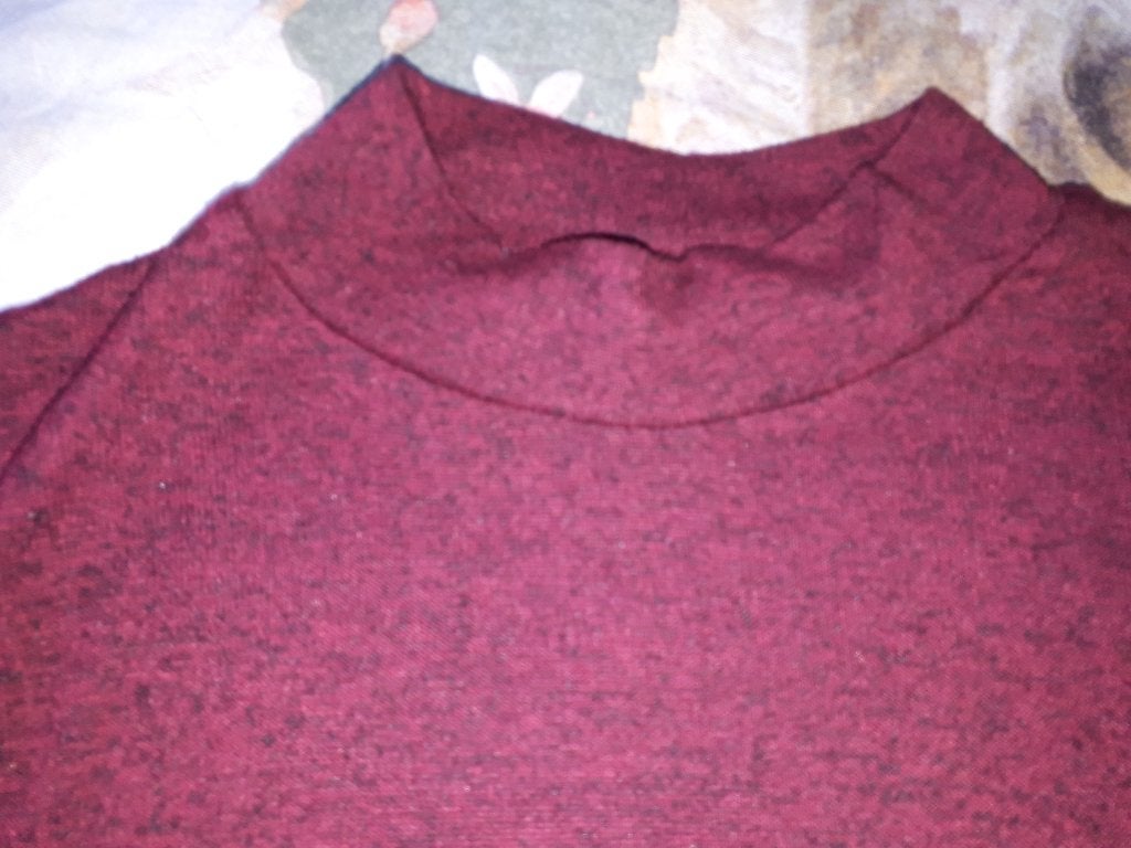 Bordeaux rood gemelleerde sweater, lange mouw, maat M., Ophalen of Verzenden, Gedragen, Maat 38/40 (M), Overige kleuren