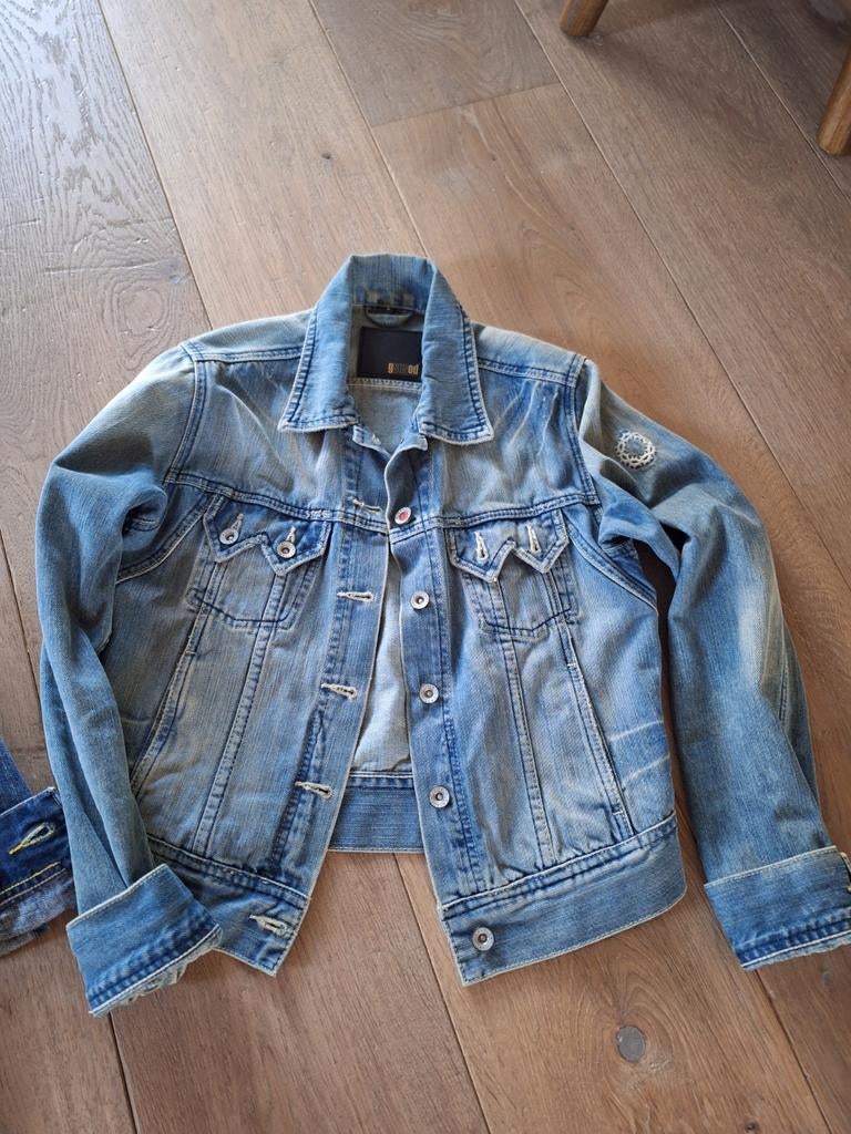 Spijkerjasje Gsus mt S, Ophalen, Zo goed als nieuw, Maat 36 (S), Blauw