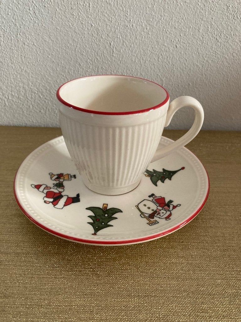️⭐️ Wedgwood Windsor Christmas kop & schotels los te koop, Vintage, Nieuw, Ophalen of Verzenden, Kop(pen) en/of Schotel(s)