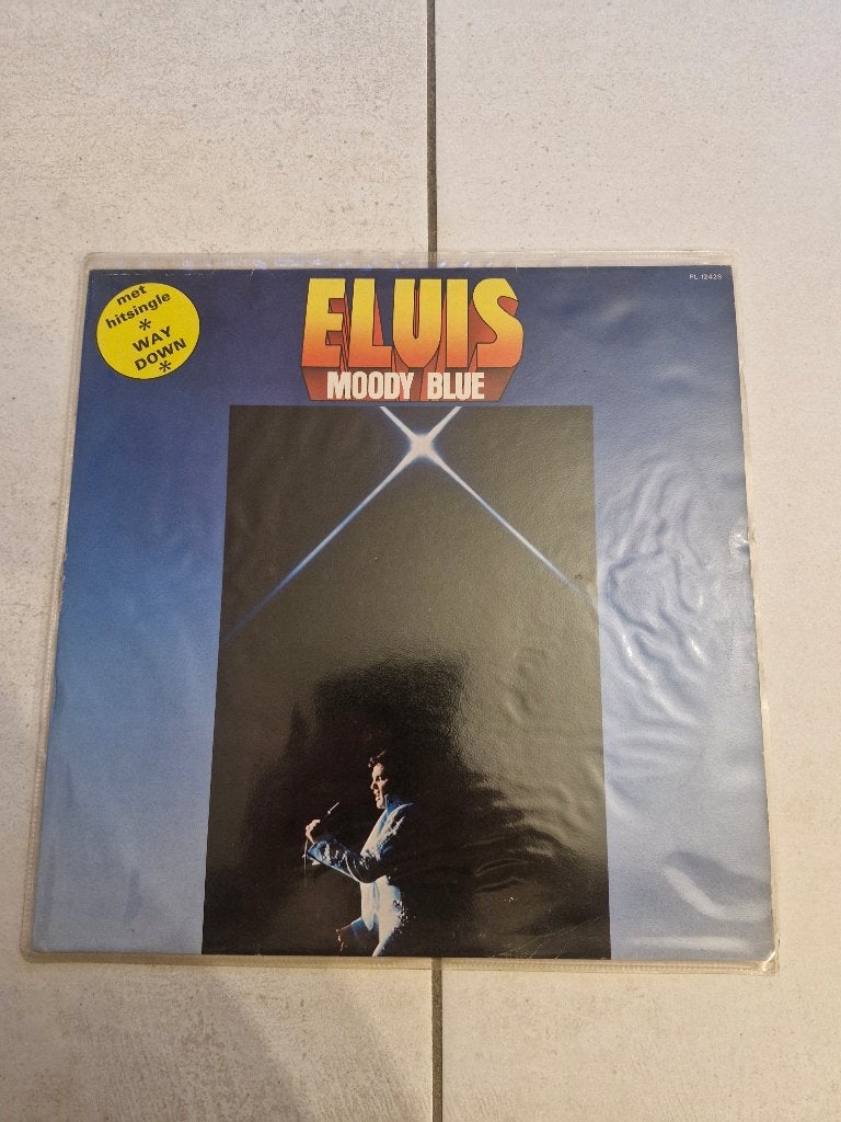 Elvis Presley – Moody Blue LP (1977) Nederlandse Persing, Gebruikt, Ophalen of Verzenden, 1970 - 1979, 12 inch