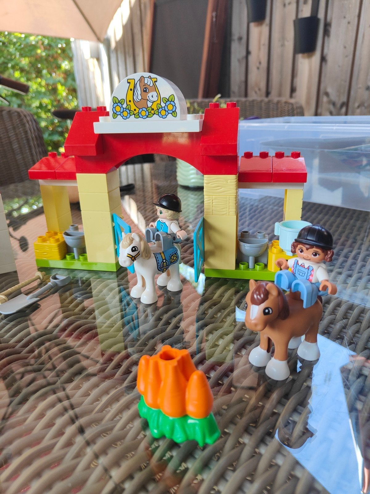 Duplo boerderij met poppetjes en dieren, Ophalen of Verzenden, Zo goed als nieuw, Duplo