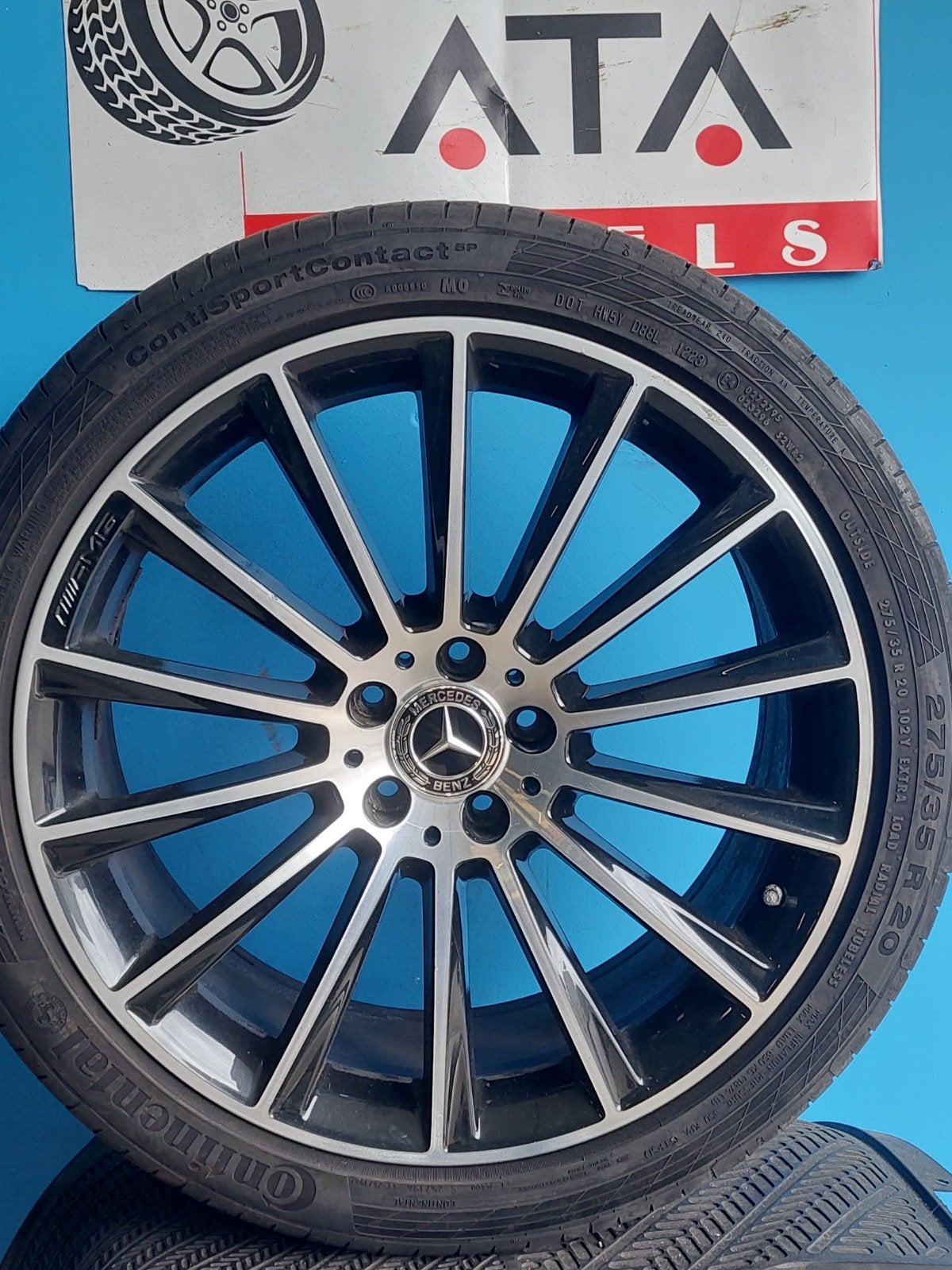 20 inch Mercedes S Klasse W222 AMG Velgen Origineel, Auto-onderdelen, Banden en Velgen, Gebruikt, 275 mm, Banden en Velgen, Ophalen of Verzenden