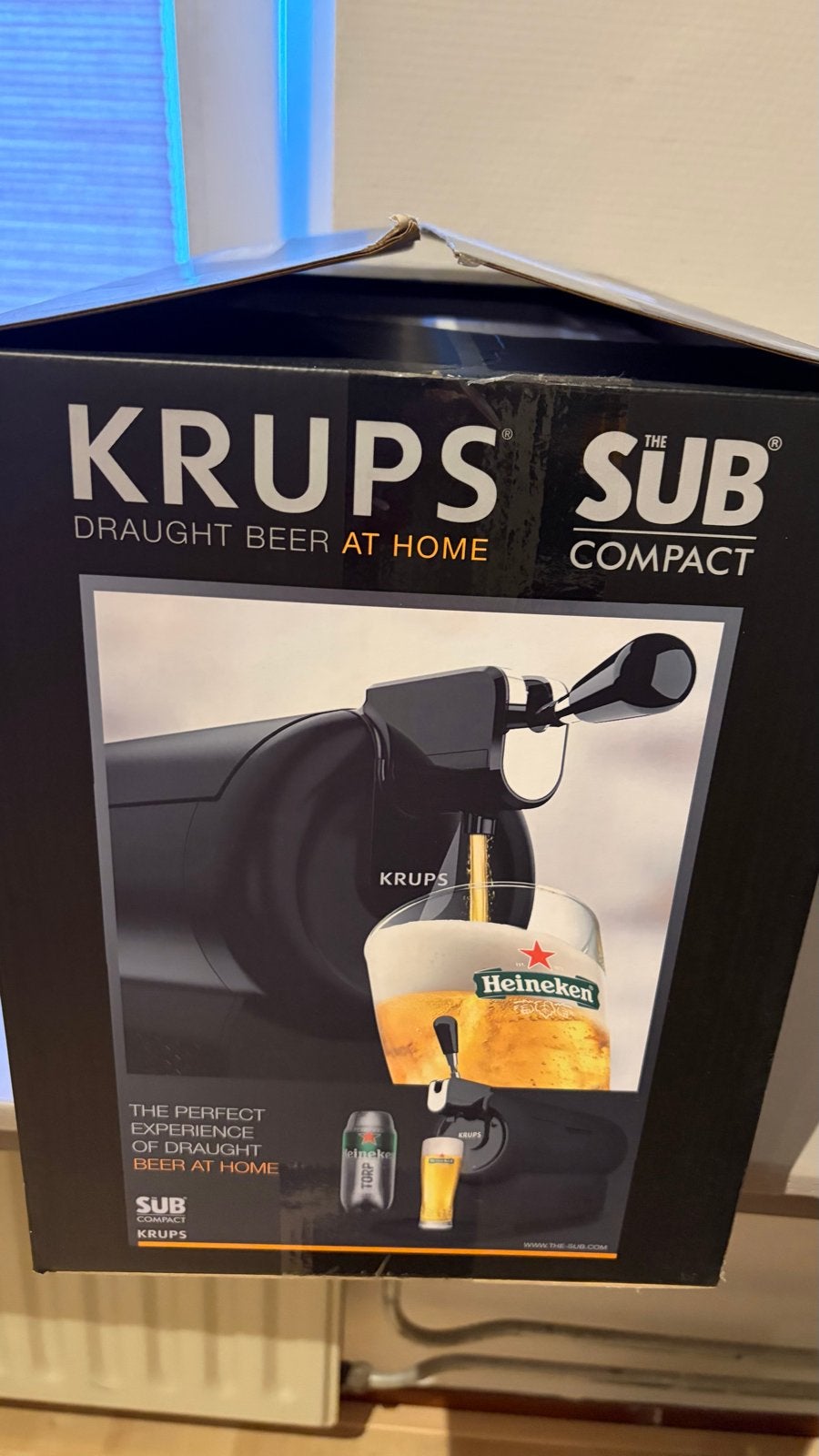 Krups The Sub Compact thuistap - perfect bier thuis, Ophalen, Zo goed als nieuw