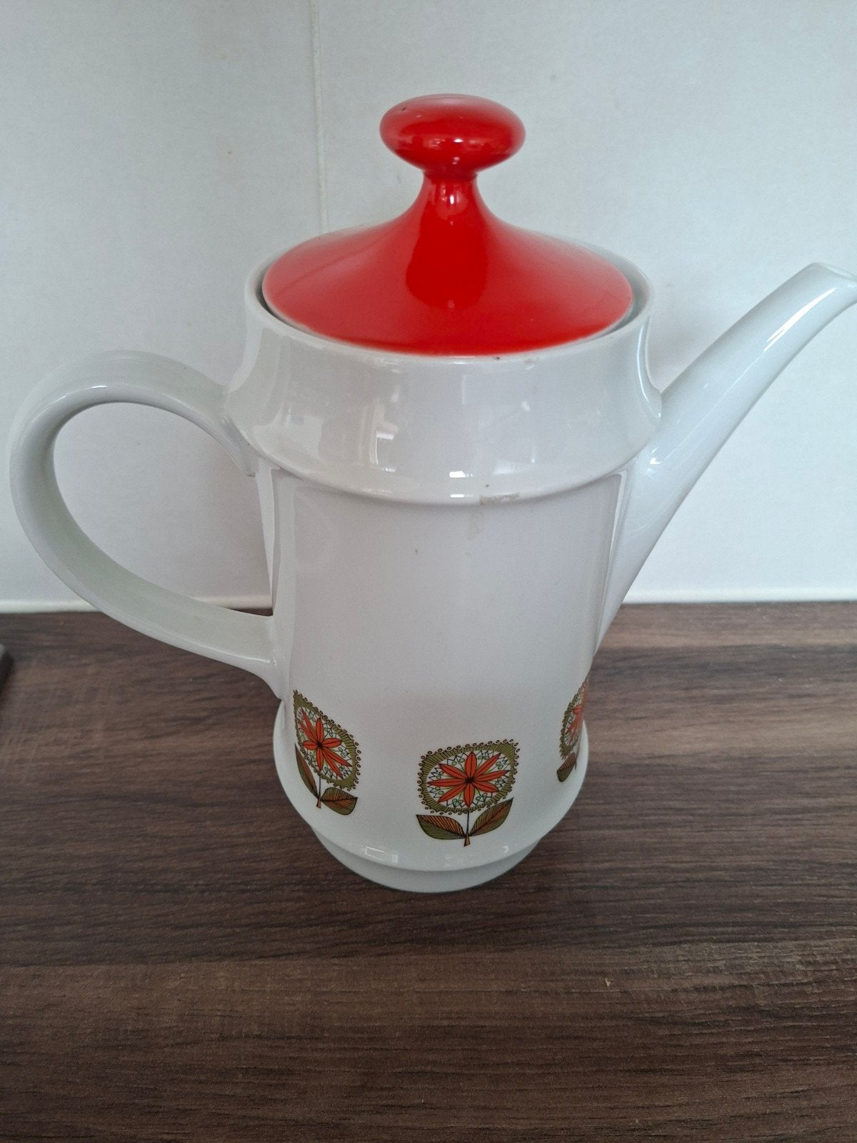 Vintage Mitterteich Bavaria Koffiepot met Bloemenpatroon, Ophalen of Verzenden