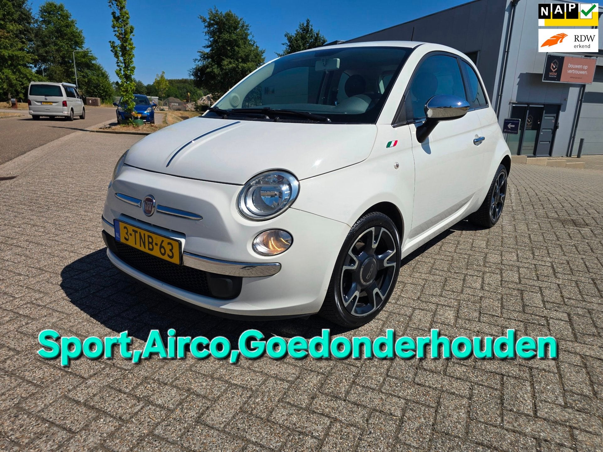Fiat 500 0.9 TwinAir Turbo Easy Airco,en MEER., Auto's, Gebruikt, Euro 6, Origineel Nederlands, Bedrijf