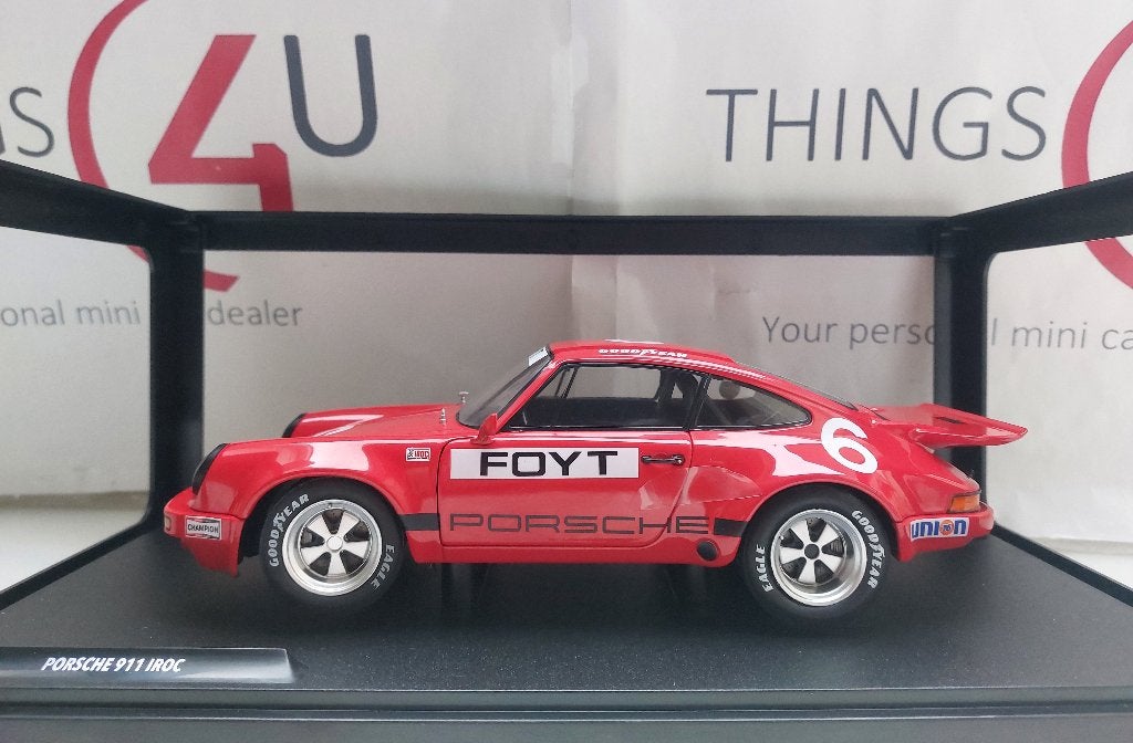 Solido 1:18 Porsche 911 No.6, IROC 1974 Foyt nieuw, Hobby en Vrije tijd, Modelauto's | 1:18, Ophalen of Verzenden, Nieuw, Auto
