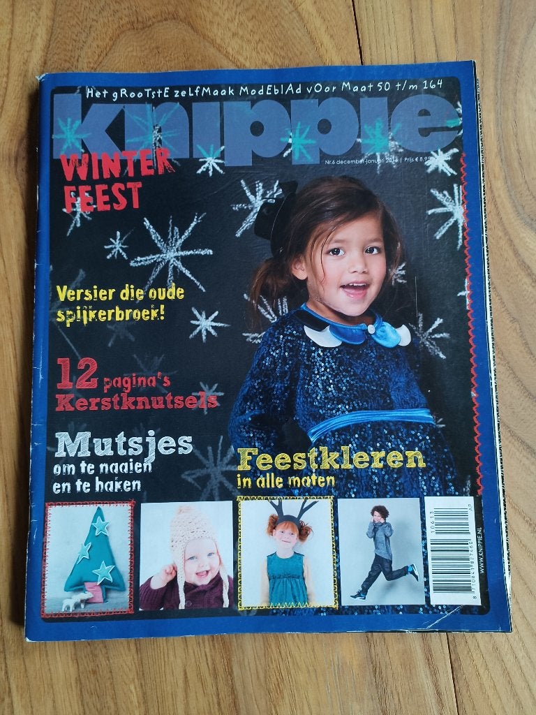 Knippie december januari 2014 kinderkleding naaien, Hobby en Vrije tijd, Kledingpatronen, Ophalen of Verzenden, Zo goed als nieuw