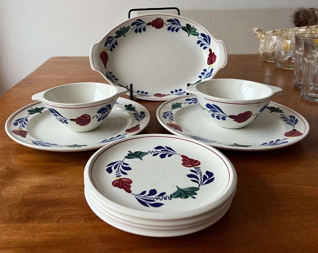 Servies boerenbont divers, Ophalen, Zo goed als nieuw, Aardewerk, Overige typen